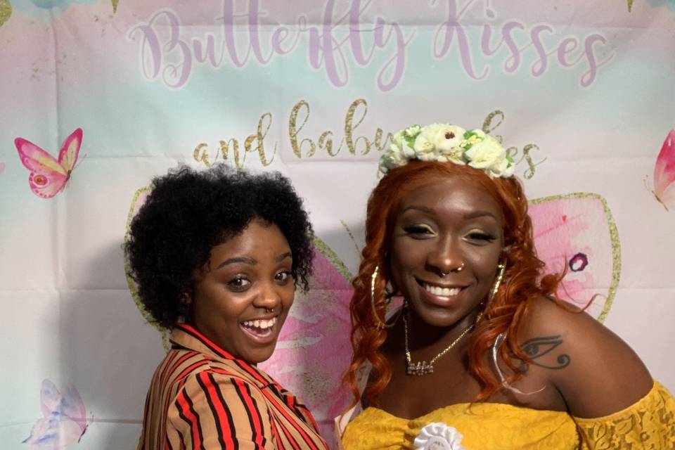 Sisters at a shower