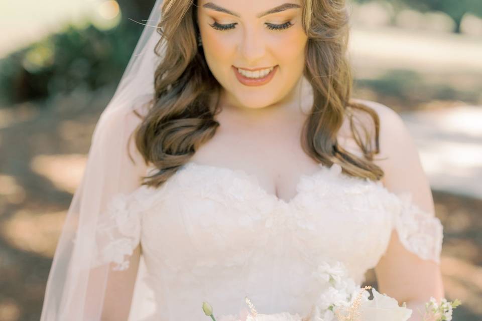 Elegant blush and white weddin