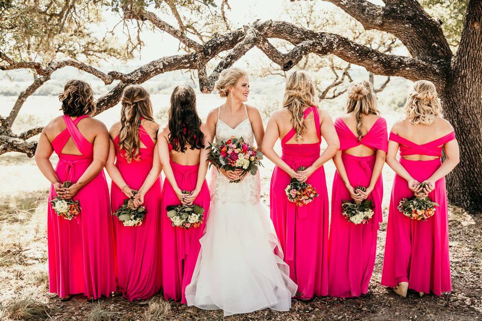 Bridal shoot at the barns