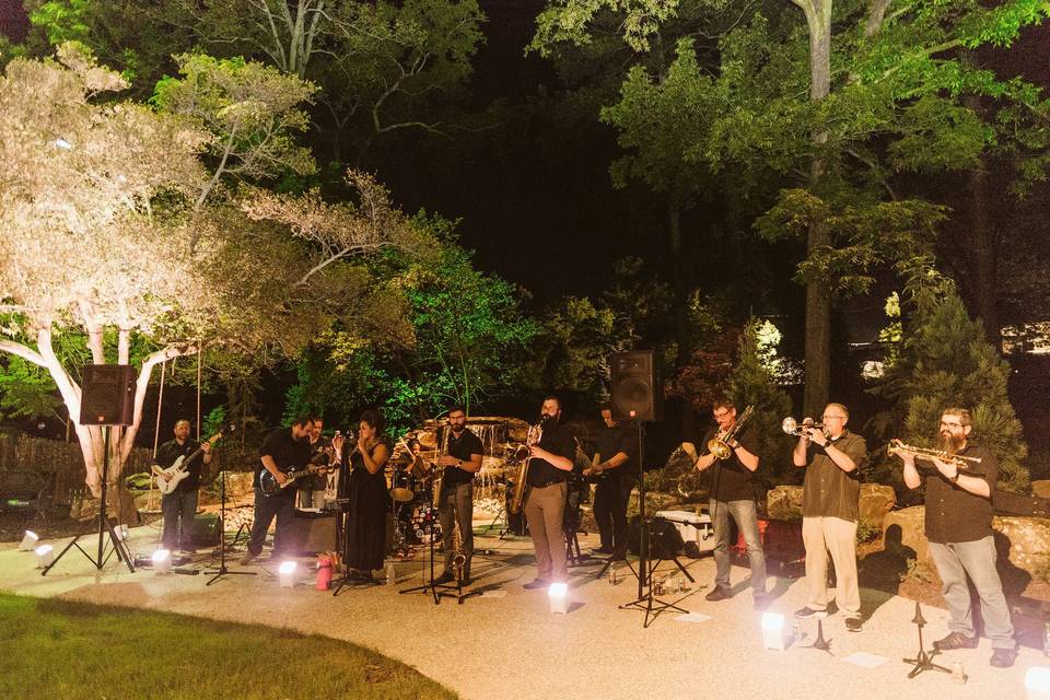 Live band outdoor performance