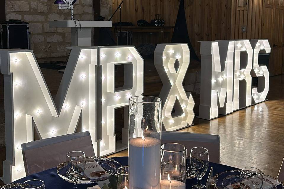 Marquee letters