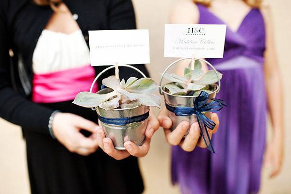 Escort Cards that doubled as wedding favor