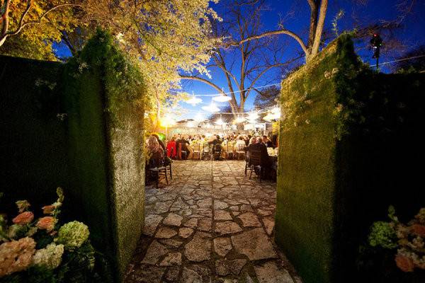 Dinner inside our Secret Garden