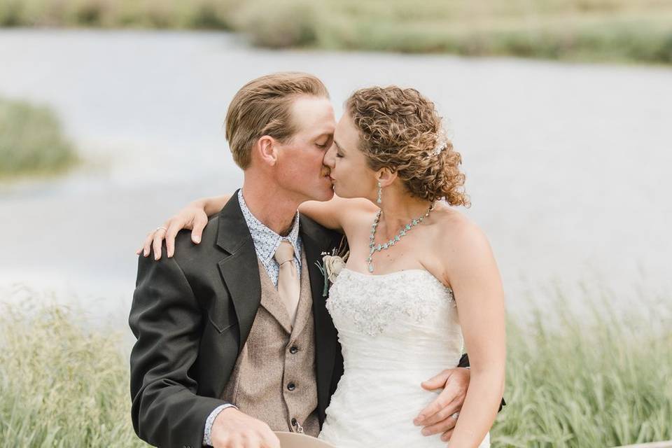 Western wedding in WY