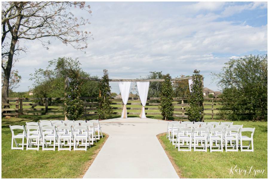 Outdoor ceremony site