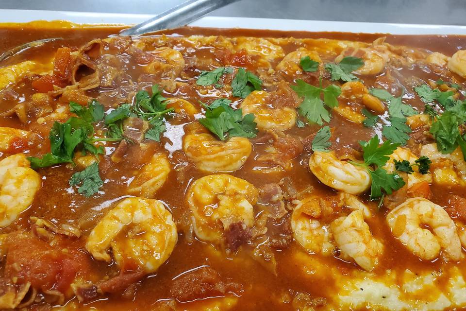 NOLA style Shrimp and Grits