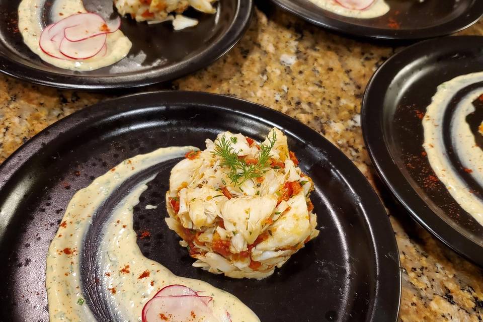 Plated Crab Salad