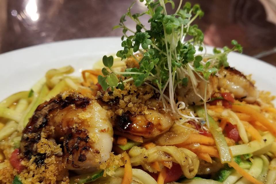 Seared Shrimp Veg Noodles