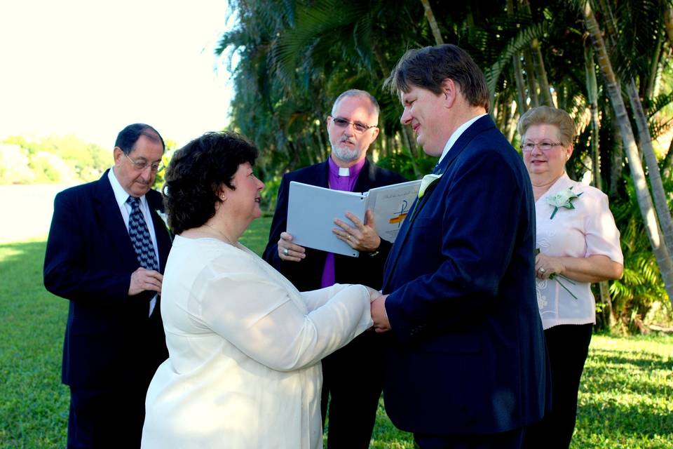 Leading the ceremony