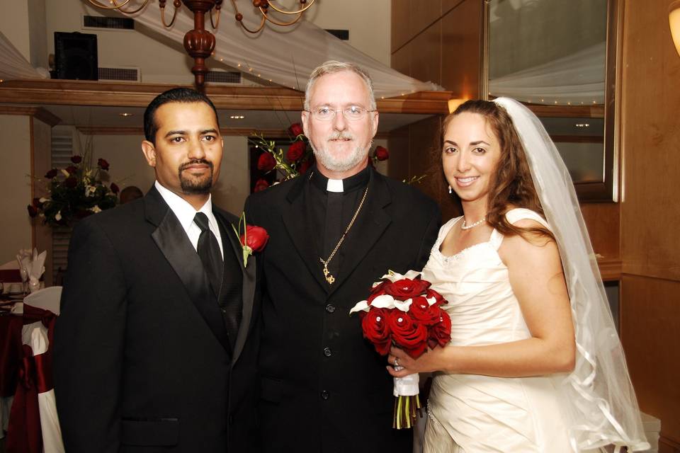 Newlyweds and the bishop