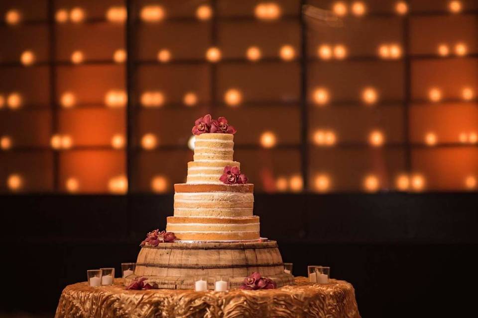 Cupcake Towers with matching wraps on Cupcakes