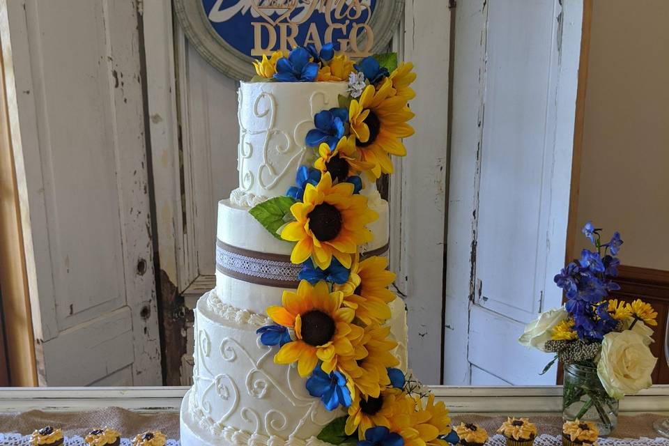 Sunflower Cupcake Garden