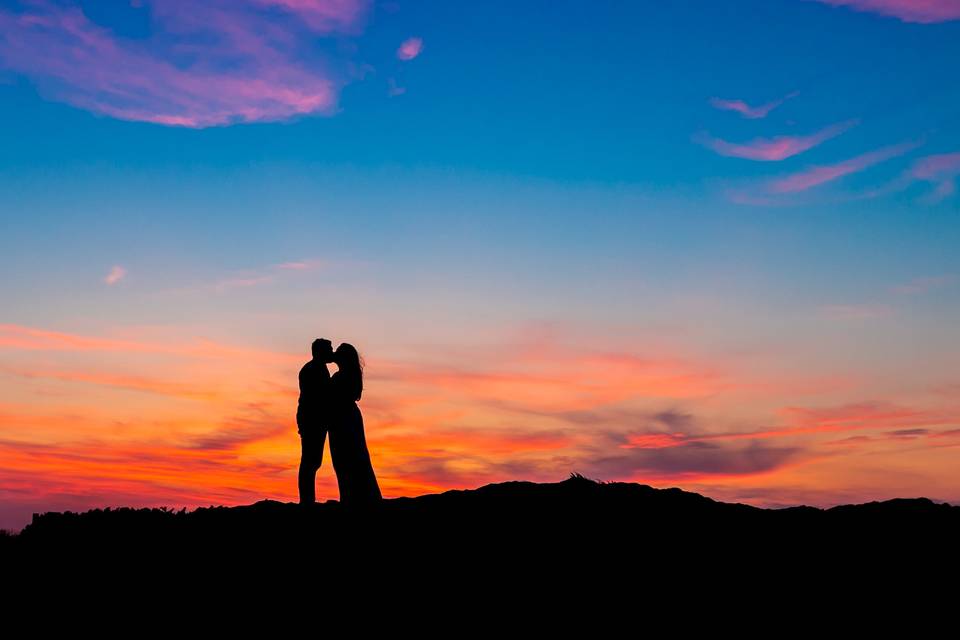Sunset Silhouette Engagement