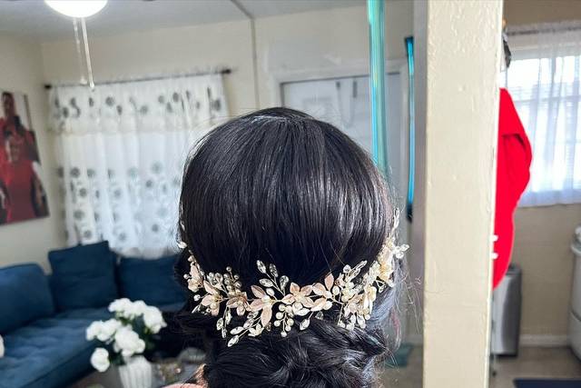 Glamorous up-do