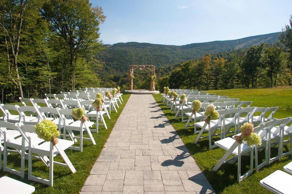 Ceremony site at Sliders