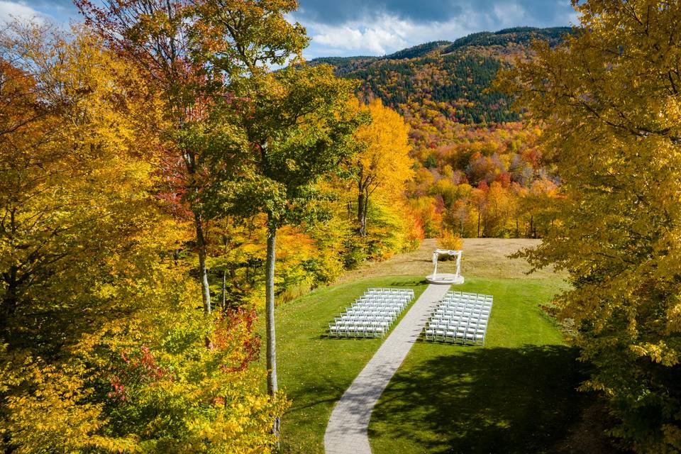 Ceremony site at Sliders