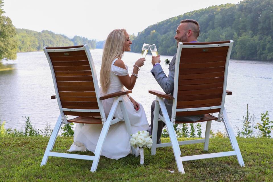 Celebrating by the Water