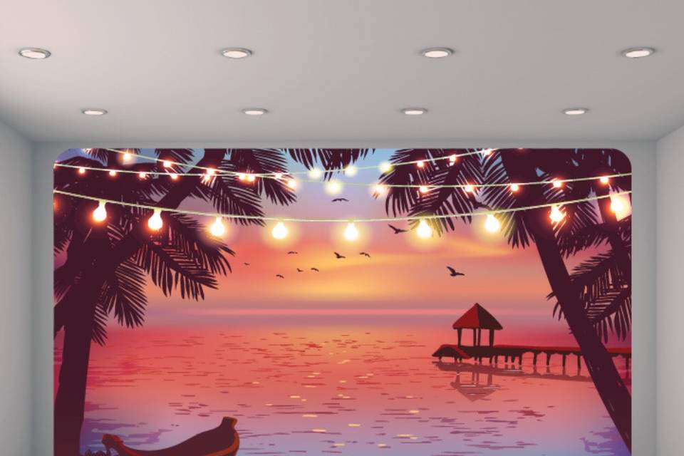 Beach backdrop