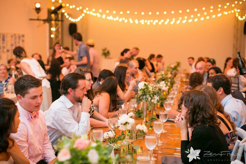 Wedding reception area