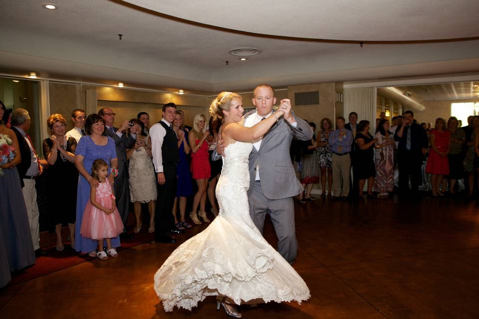 First dance as newlyweds