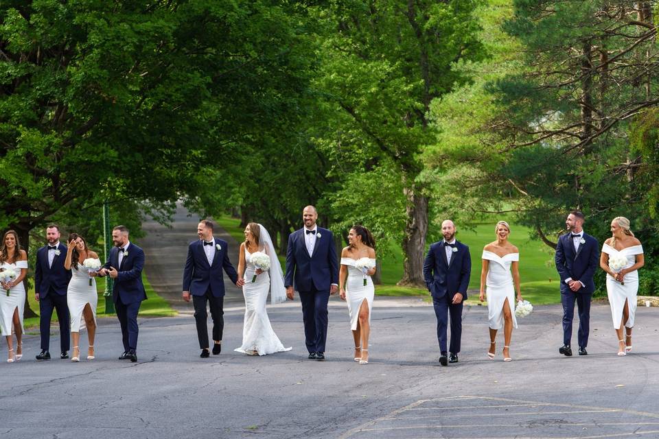 Driveway Bridal Party