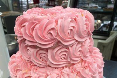 Rosette Bridal Showe Cake