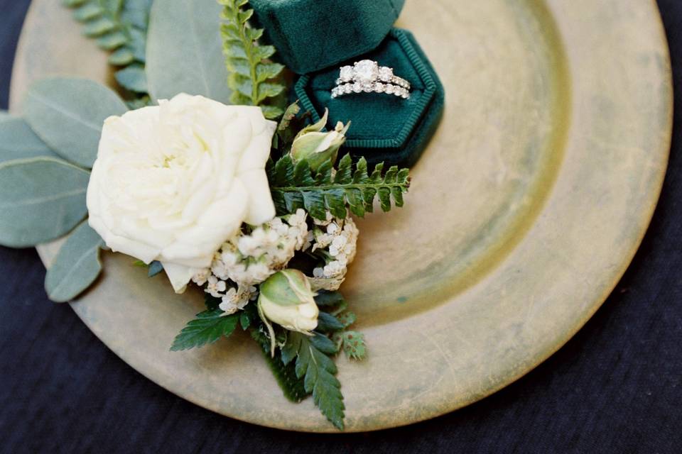 Green and Gold Wedding