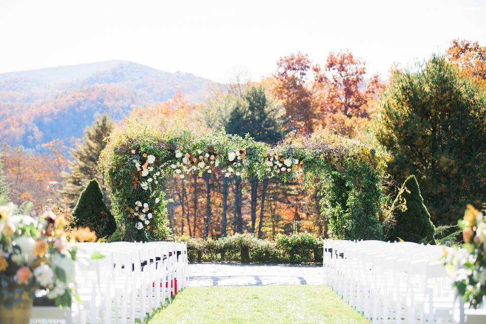 Ceremony Site in the Fall