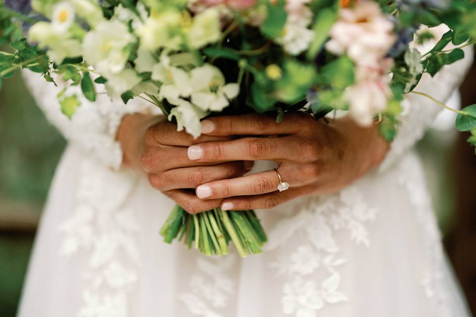 Bouquet and ring