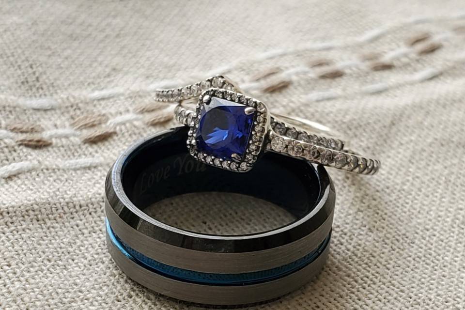 Blue sapphire ring