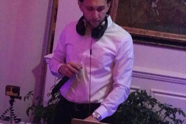 Holding the mic