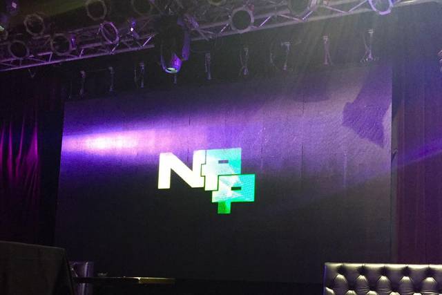 Initials on screen