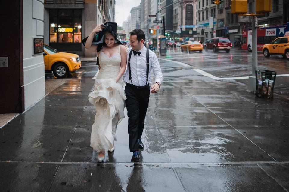 NY wedding moment