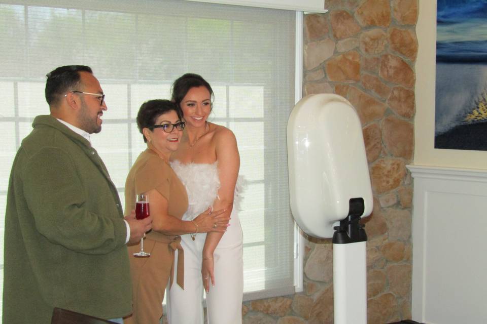 Bride and guest