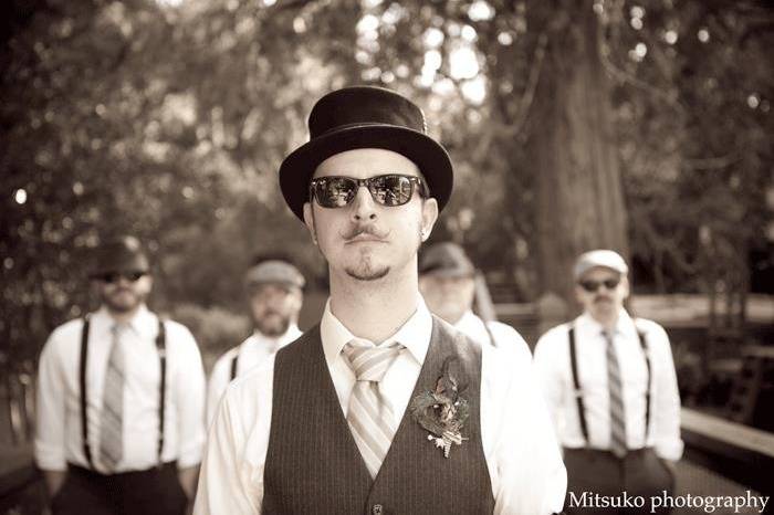 Groom with his groomsmen