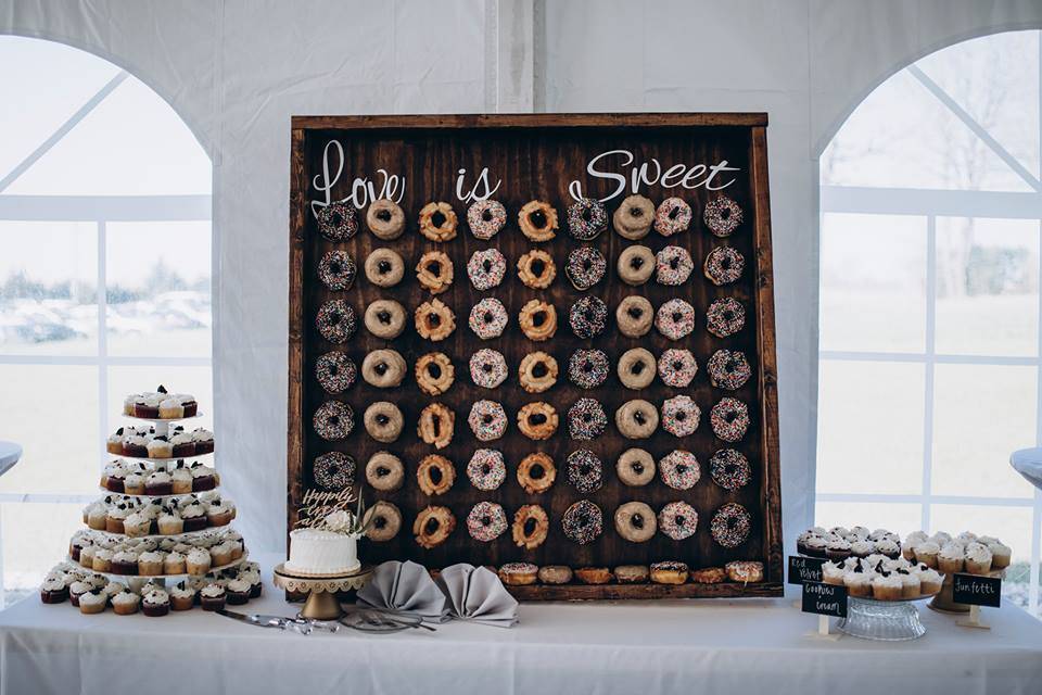Who doesn't love a donut wall?