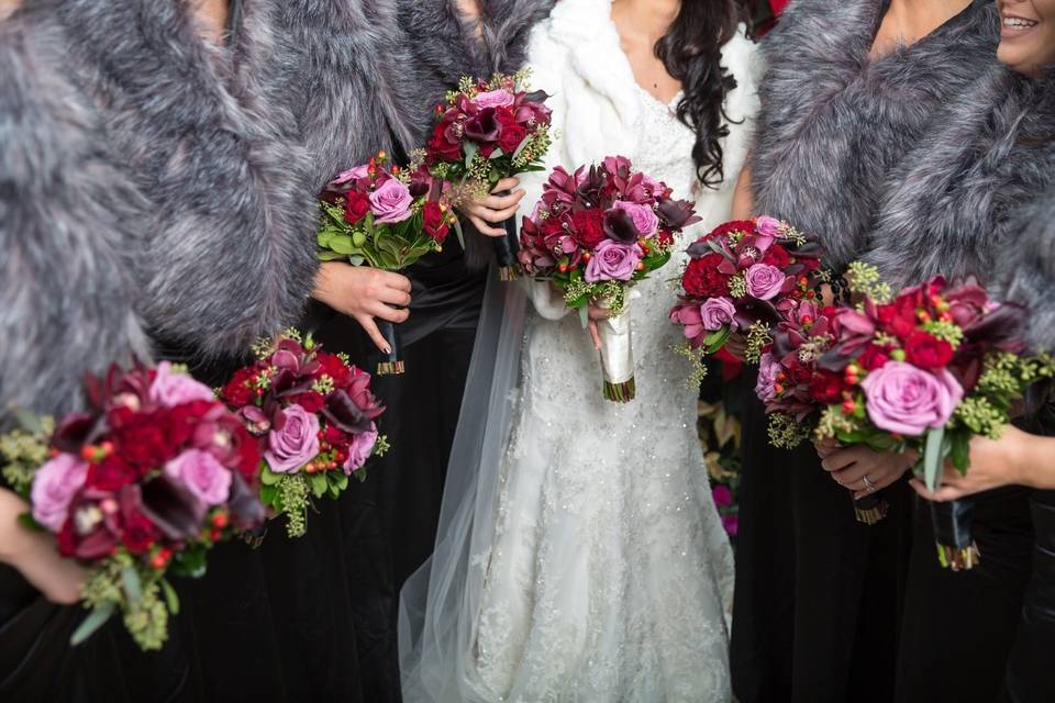 Dark colored bouquet