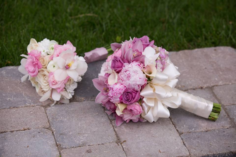 Pastel colored bouquet