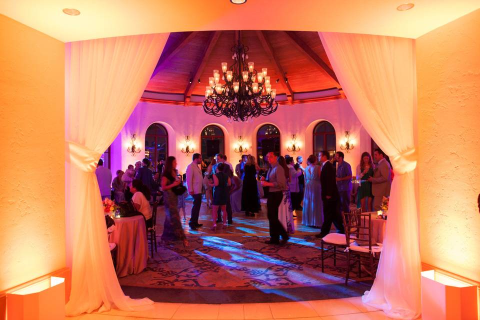 Reception party lighting