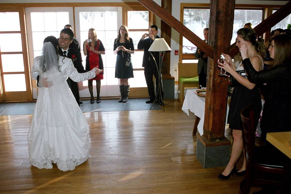 Couple's first dance