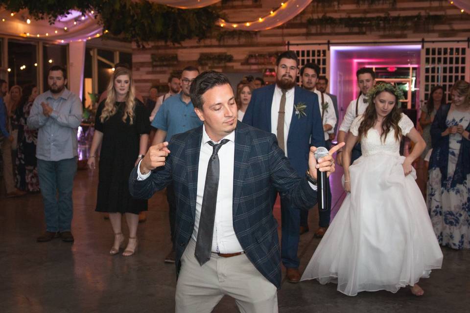 Guests dancing