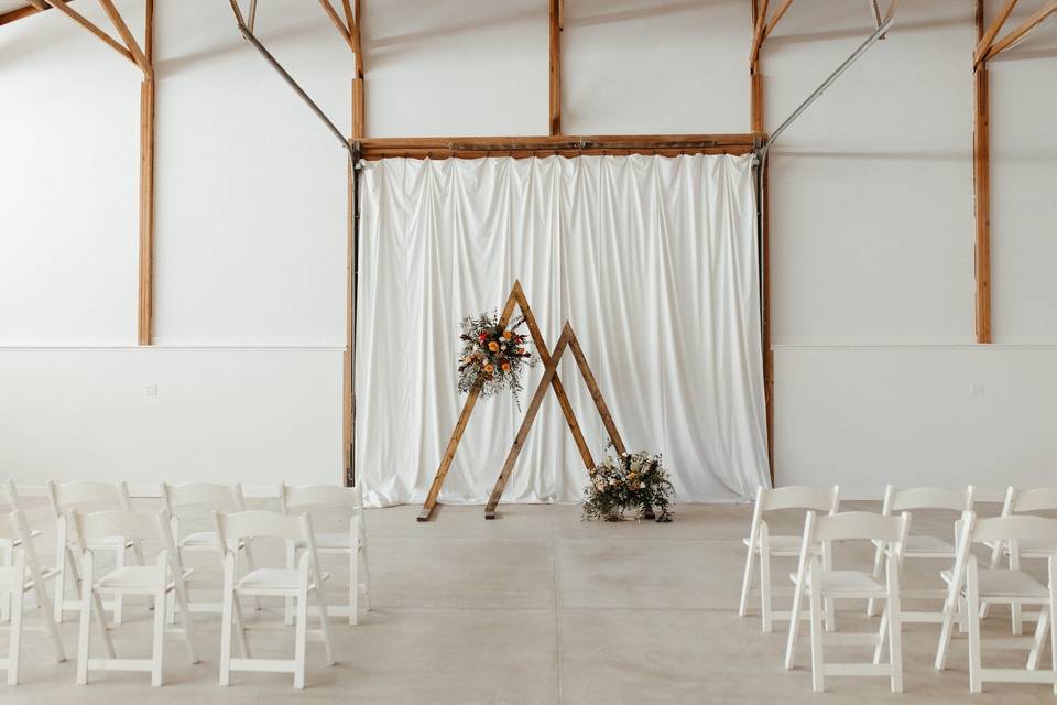 Indoor ceremony space