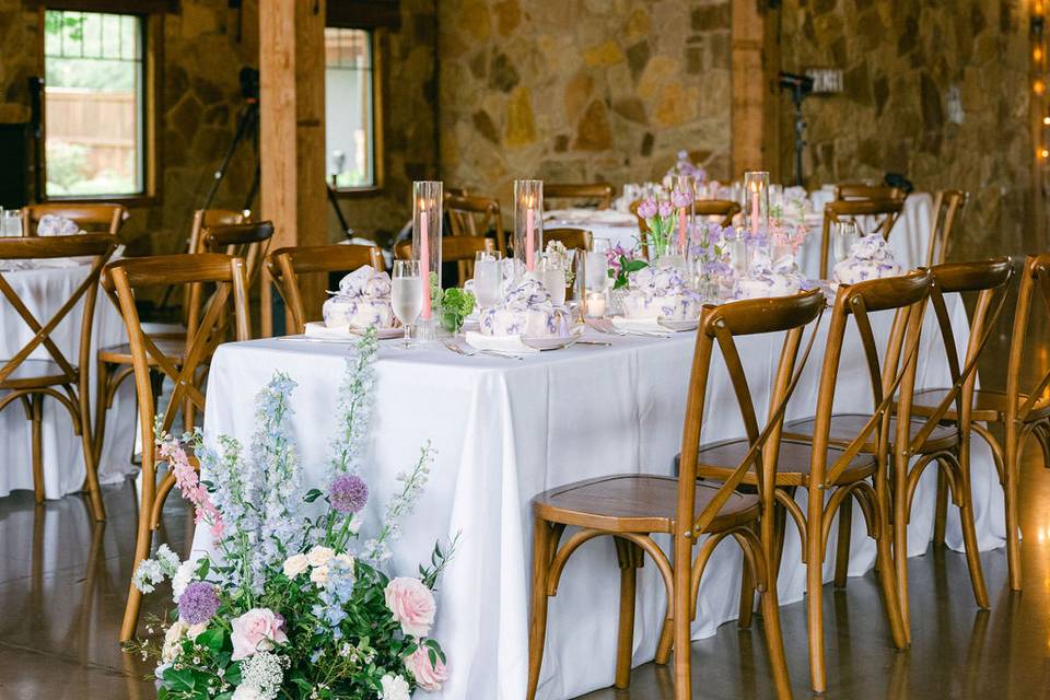 Wooden crossback chairs