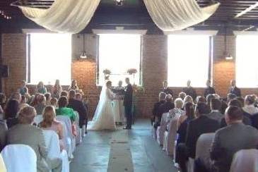 Wedding ceremony area