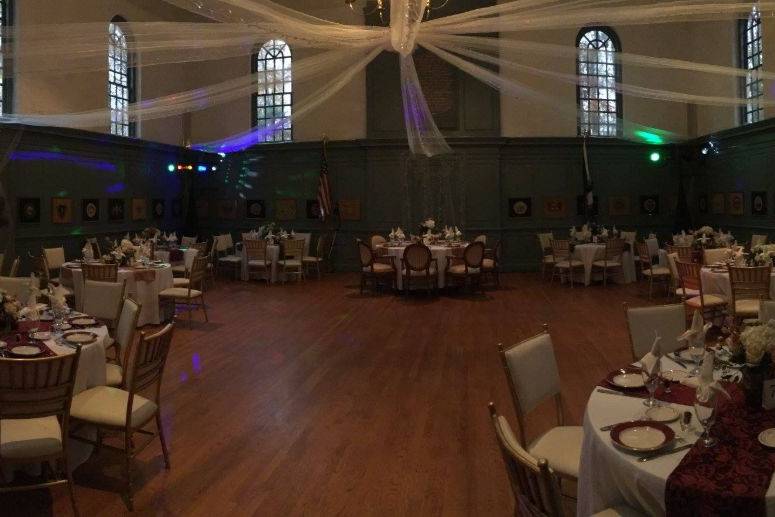 Wedding ballroom area