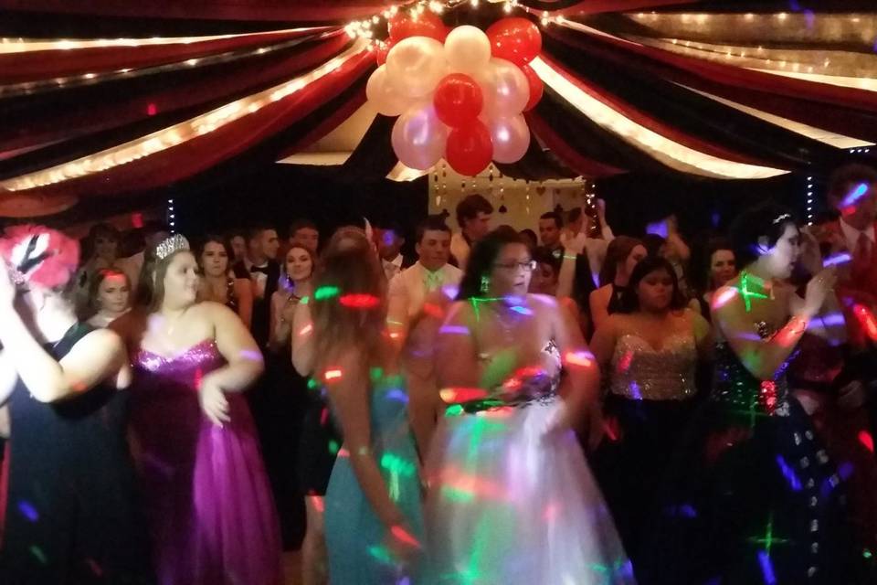 The bride and guests
