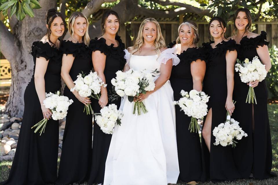Bride and her party
