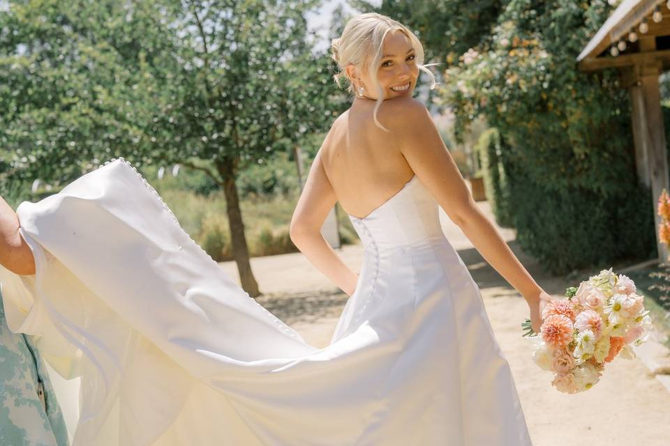 Bride and her Maids