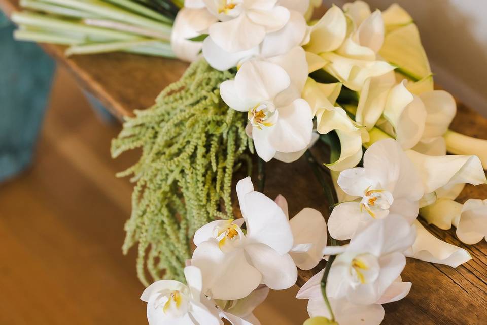 Calla and Orchids