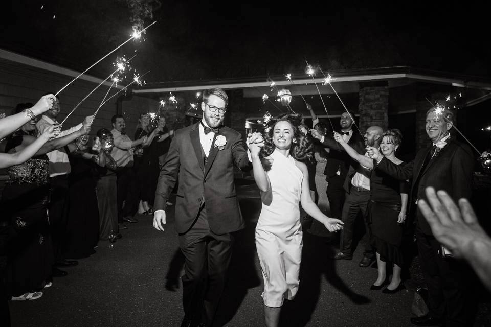 Sparkler send off